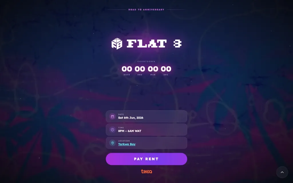Road to Anniversary — live experience site