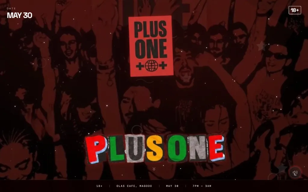 Plus One — live experience site